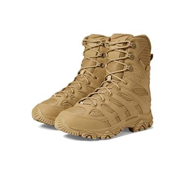 Imagem de Merrell Tênis masculino Moab 3 Tactical 20.3 cm com zíper impermeável, Coiote escuro, 45