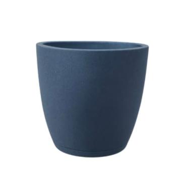 Imagem de Vaso Conico 28x30x23 com prato Azul