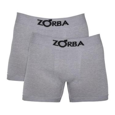 Imagem de Cueca Zorba Boxer Microfibra Sem Costura 781 C/2, Mescla, Mescla, G