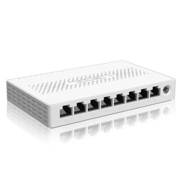 Imagem de Tenda SE108 Interruptor Ethernet não gerenciado de 8 portas 2,5 G, 8 portas Base-T de 2,5 G, capacidade de comutação de 40 Gbps, compatível com 100/1000/2500 Mbps, para entretenimento doméstico ou