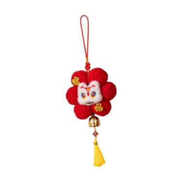 Imagem de Vaveren Enfeite de pelúcia para pendurar no Ano, decoração, desenho animado, brinquedo de pelúcia criativo, pingente para pendurar, Ano do Cavalo 2026, Leão