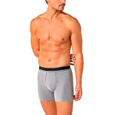 Imagem de Cueca Boxer Lupo 18466-001 Masculina Algodão Com Elastano T. P/GG, M, 