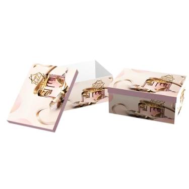 Imagem de Caixa para Presente Cartonada VMP – Kit 10 Unidades | Tamanhos Diversos | Motivo Aniversario| Papelão Rígido Premium | Embalagem Elegante para Presentes e Lembranças