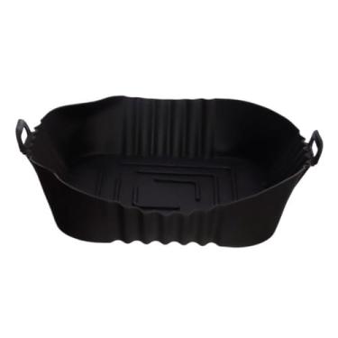 Imagem de WESTERN HOME - Forma Quadrada silicone para Air Frayer preta 16cm