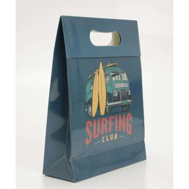 Imagem de Embalagem Presente Sacola Estampa Surf Marisa-05105, UN, Azul