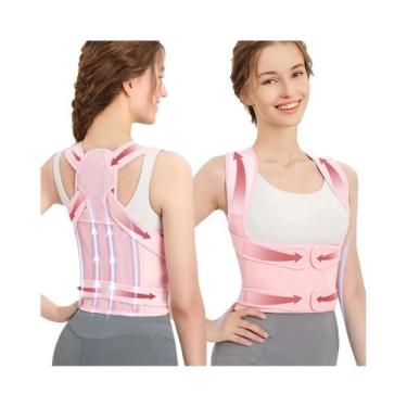 Imagem de Corretor De Postura Ajustável Para Costas Inteiras, Suporte Para Ombro