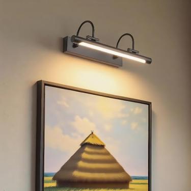 Imagem de Luz de Espelho LED Lâmpadas de Parede de Banheiro 270° Rotação Ângulo Ajustável Arandela Iluminação de Imagem Iluminação de Parede para Sala de Estar Quarto Banheiro Penteadeira (Luz Quente Preta, 43