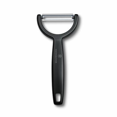 Imagem de Victorinox Descascador de legumes "Ypso", descascador de legumes, corte em serrilhado, dois gumes, extra picante, preto