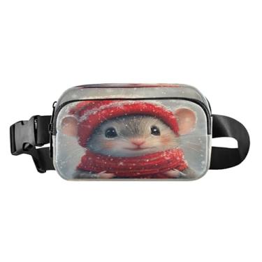 Imagem de CEBUGI Mini pochetes de caminhada para homens e mulheres, lindas pochetes modernas resistentes à água com cinto ajustável para treino, viagem, corrida