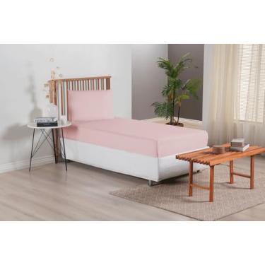 Imagem de Jogo de Lençol Solteiro 2 Peças Versatile Ponto Palito, Rosê, 100% Poliéster Micropercal 300 Fios, com Elástico e Fronha