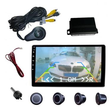 Imagem de SANDETOUN Kit de sensor de estacionamento kit de sensor de reserva sensor reverso para carro 18 opções de cores para sondas ajustável alarme volume profissional sensor de reversa para carro assistente