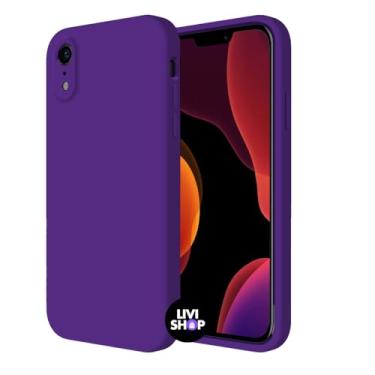 Imagem de Capa Case Capinha Para iPhone XR Silicone Com Bordas Elevadas Aveludada Forro Premium (UVA)