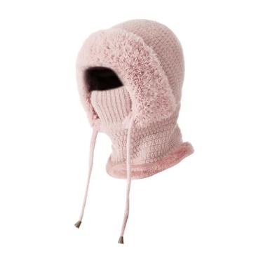 Imagem de menolana Balaclava Máscara Facial Completa para Esqui, Esportes ao Ar Livre, Esqui, Patinação e Escalada no Inverno, Rosa