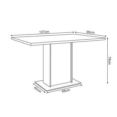 Imagem de Mesa Jantar Londres Retangular Preta 137X90Cm 6 Cadeiras Estofadas Verde Madeira