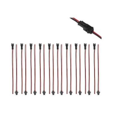 Imagem de Cabo Conector De Extensão Para Fita LED SM2P 3P 4P 5P 6 Pinos Macho E 