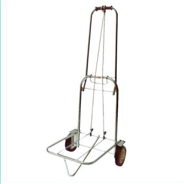 Imagem de Carrinho Bagagem Cromado Capacidade 100kg 1 - CRISTAL ARAMADO