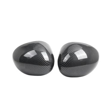 Imagem de Compatível com mini cooper f54 f55 f56 f60 2014-2019 51167401229 1 par lhd espelho retrovisor habitação 51167401230 capa lateral do carro(Carbon Fiber Pattern)
