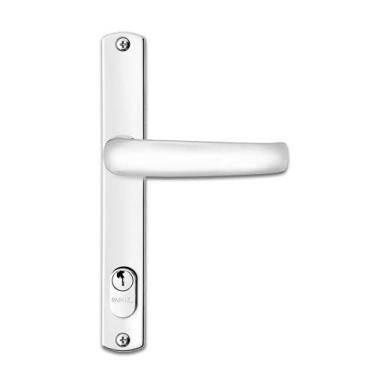 Imagem de Fechadura Porta Alumínio Perfil Estreito 22mm Mz820 Papaiz, Branco