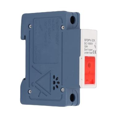 Imagem de WALFRONT Suporte Efuse Em Trilho DIN Base Efuse de 1 Pólo Com Mecanismo de Trava de Pressão e Tampa Articulada para Painéis de Controle Industrial e Sistemas HVAC