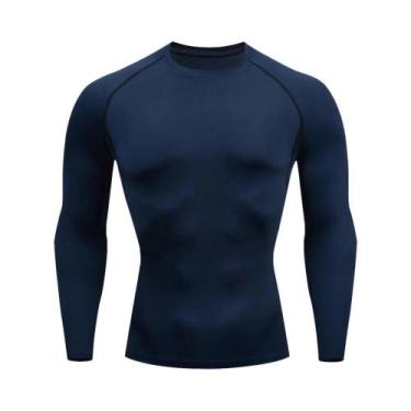 Imagem de Camiseta De Compressão De Manga Longa Para Homens, Secagem Rápida, Par