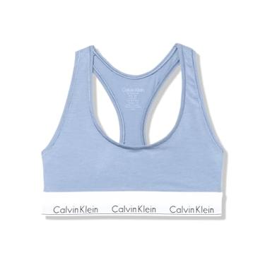 Imagem de Calvin Klein Sutiã feminino moderno de algodão sem forro sem fio, Pedra sílex, X-Small