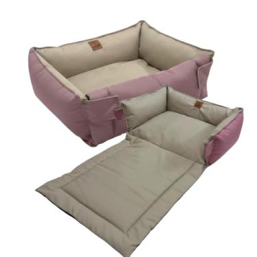 Imagem de Cama Pet 2 em 1, Para Sofa e Carro, Para Cachorro e Gato, Lavavel, Com Ziper, Modelo Flex, BagDog - Tamanho Único (Rosa)