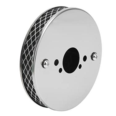 Imagem de Cryfokt Filtro de Ar de Metal Cromado de Alto Fluxo para Carburador SU HS2 de 1¼ Polegada, Filtro de Ar de Panqueca Atualizado Adequado para Melhor Fluxo de, Fácil de Instalar para Carburador SU