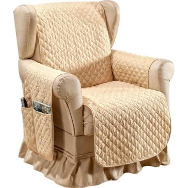 Imagem de Protetor De Sofá-poltrona Fátima 1 Lugar Liso Promoção - Girassol Conf