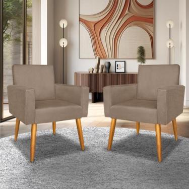 Imagem de Kit 2 Cadeira Poltrona Decorativa Sala Promoção - Casal Decor, Capucci