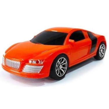 Imagem de Audi R8 Controle Remoto Ultra Carros 1:24 Polibrinq Laranja