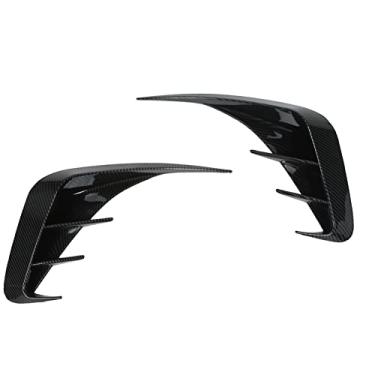 Imagem de aqxreight Capa de Spoiler de Ventilação do Para-choque Traseiro para 3 Séries G20 M Sport 2019+ - Ajuste de Acabamento de Plástico ABS para 320i 325i 330i - Peça de Reposição de Design (Estilo Fibra