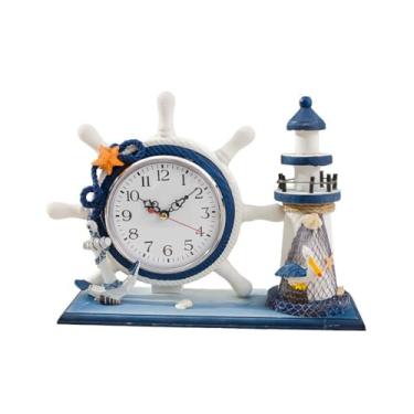 Imagem de Relógio de mesa criativo para casa, sala de estar, quarto, relógio de mesa de estudo, relógio silencioso, relógio de mesa