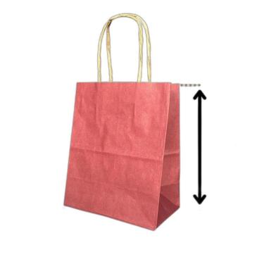 Imagem de 10 Sacola De Papel Kraft Presente Colorida 13,5X8X16Cm