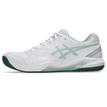 Imagem de ASICS Tênis masculino Gel-Dedicate 8, Branco/musgo frio, 41