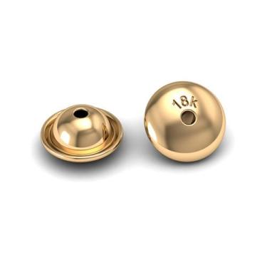 Imagem de Par de Tarraxas Brinco Pressão 6,4 milímetros em Ouro 18K Universal k0