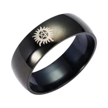 Imagem de Anel Unissex De Aço Inoxidável Sun Force Evil Supernatural, Joia Para 