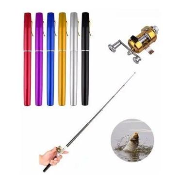 Imagem de Mini Vara Caneta De Pesca C/ Carretilha Tipo Caneta Pescaria - MHR, Pr