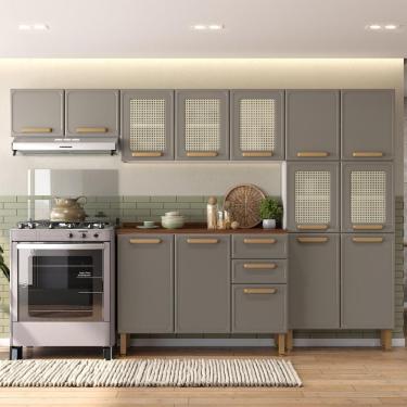 Imagem de Cozinha Completa Em Aço 14 Portas 2 Gav Essência Bertolini