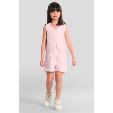 Imagem de Conjunto infantil menina com colete Mundi-Feminino
