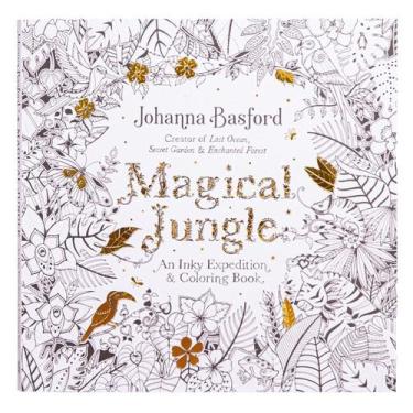 Imagem de Livro de colorir Magical Jungle Holiday para adultos e adolescentes - 