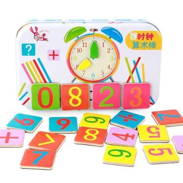 Imagem de Bastões aritméticos magnéticos Early Math Learning Kids Wood - Taiyuan