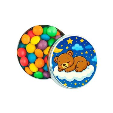 Imagem de Latinha Lembrancinha Personalizada Ursinho Soninho