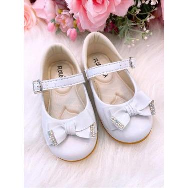 Imagem de Sapatilha Flor Di Mila Isadora Branca para Meninas - Conforto e Estilo
