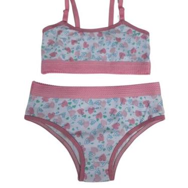 Imagem de Conjunto Lingerie Infantil Sutiã Top Calcinha Menina Moça - Bella Fior