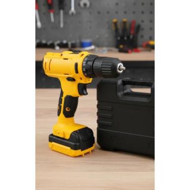 Imagem de Parafusadeira Furadeira Bateria 12V 10mm Versátil Profission - Congrat