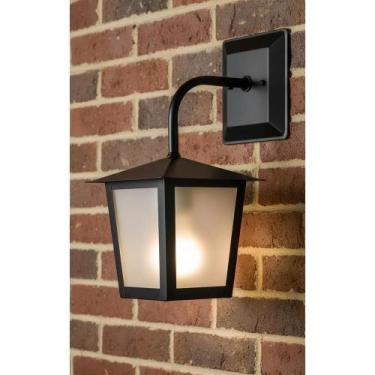 Imagem de Arandela Externa Quadrada Preta Aço Rústica e Moderna - Congratulation