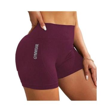 Imagem de Shorts De Yoga Femininos De Cintura Alta Com Efeito Levanta Bumbum, Al