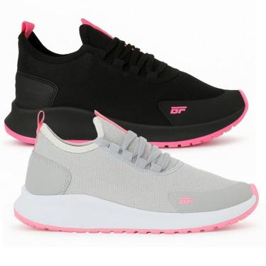 Imagem de Combo 2 Pares Tênis Academia Feminino Esportivo Treino Caminhada BF Shoes-Feminino