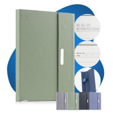 Imagem de Caderno Pautado Executiva A5 Suporte Caneta Fecho Magnético - Hxt, Ver