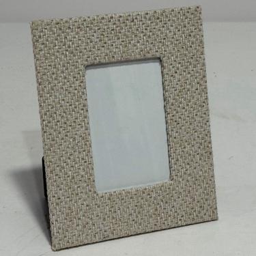 Imagem de PORTA RETRATOS 10X15 HOME&CO LINHO 24x19cm MARFIM PAINEL QUADRO PRA FOTOS